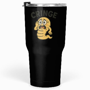 Discover Cringe Meme Worm Illustration Tumblers 30 Oz