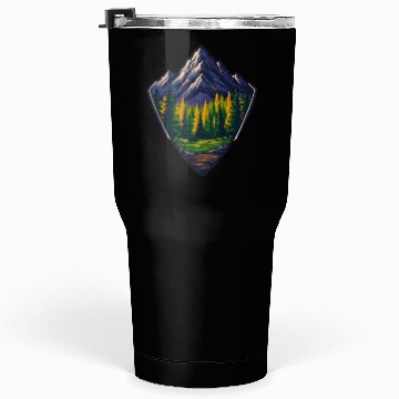 Discover Mountain Wilderness Nature Shield Tumblers 30 Oz