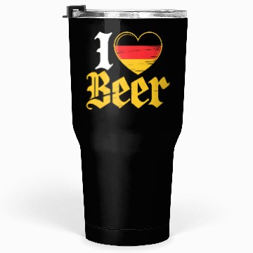 Discover I Love Beer German Bier Funny Germany Flag Tumblers 30 Oz