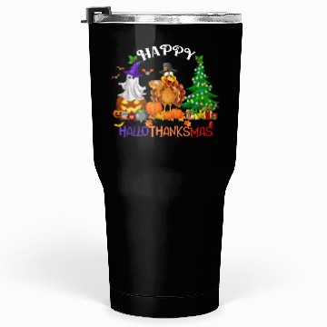 Discover Retro Happy HalloThanksMas  Tumblers 30 Oz