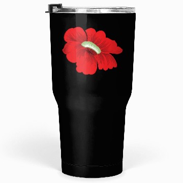 Discover Vivid Red Hibiscus Floral Design Tumblers 30 Oz