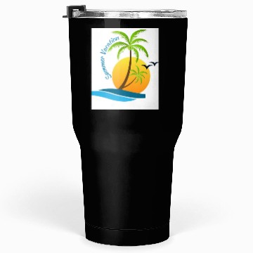 Discover Tropical Sunset Beach Scene Tumblers 30 Oz