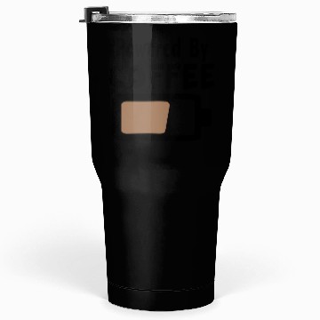 Discover Powered By Coffee – Coffee Statement Saying Tumblers 30 Oz