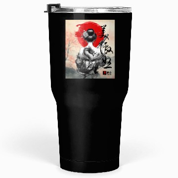 Discover Geisha with Dragon Back Tattoo Tumblers 30 Oz