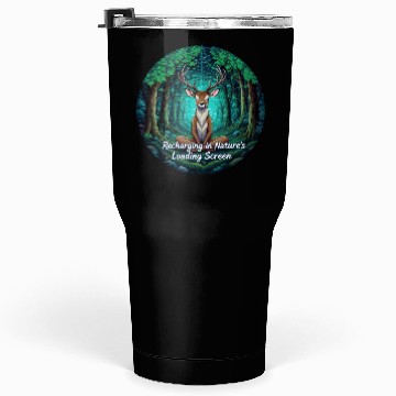Discover Enchanted Forest Deer Meditation Design Tumblers 30 Oz