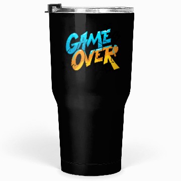 Discover Vibrant Graffiti Game Over Design Tumblers 30 Oz