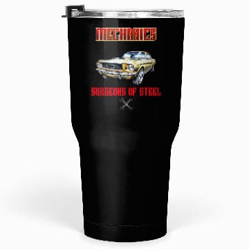 Discover Muscle Car Classic Mechanics Design Tumblers 30 Oz