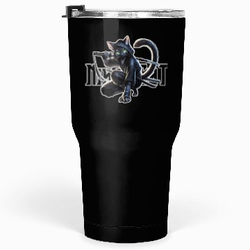 Discover Stealthy Black Cat Ninjutsu Design Tumblers 30 Oz