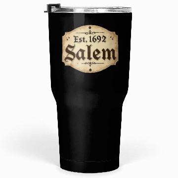 Discover Vintage Salem Establishment Logo Design Tumblers 30 Oz