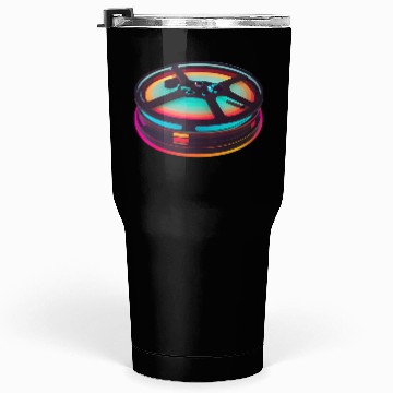 Discover Neon Color Wheel Retro Design Tumblers 30 Oz
