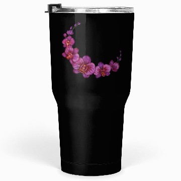 Discover Violet Moon Orchid Flower branch illustration Tumblers 30 Oz