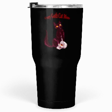 Discover Cozy Gothic Cat Mom Tumblers 30 Oz