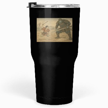 Discover Epic Samurai Duel Illustration Tumblers 30 Oz