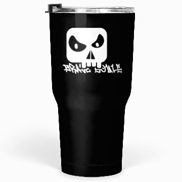 Discover Minimalist Skull Graffiti Design Tumblers 30 Oz