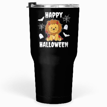 Discover Lion Happy Halloween Devil Costume Tumblers 30 Oz