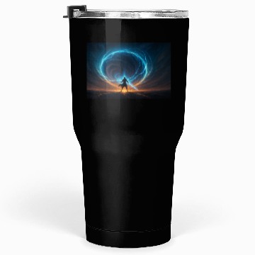 Discover Epic Cosmic Warrior with Energy Vortex Tumblers 30 Oz