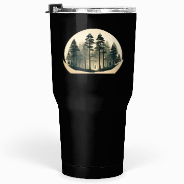Discover Mystical Forest Circle Design Tumblers 30 Oz