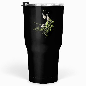 Discover Manga - Neon Samurai with Dragon Ink Design Tumblers 30 Oz