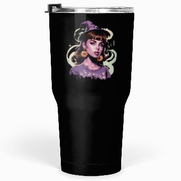 Discover Enchanting Witch Portrait Design Tumblers 30 Oz
