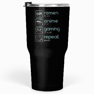 Discover Ramen Anime Gaming Repeat Tumblers 30 Oz