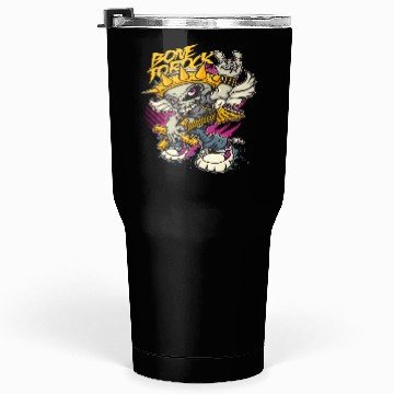 Discover Fur Skull Guitar Punk Design Tumblers 30 Oz