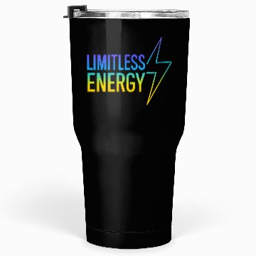Discover Limitless Energy Neon Typography Tumblers 30 Oz