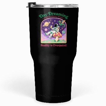 Discover Space Dreamer Astronaut Mushroom Patch Tumblers 30 Oz