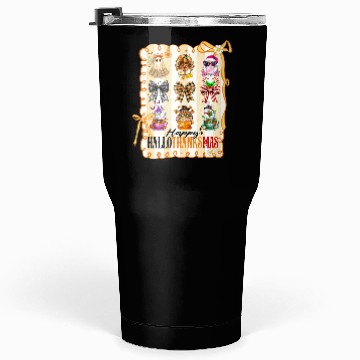 Discover Thanksgiving Christmas Happy Hallothanksmas Tumblers 30 Oz