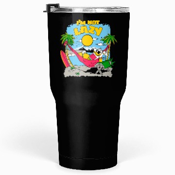 Discover Lazy Day at the Beach Illustration Tumblers 30 Oz