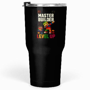 Discover Master Builder Level Up Birthday Kids Party Tumblers 30 Oz