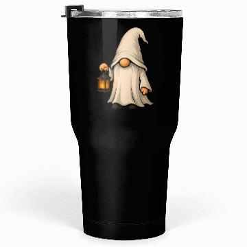Discover Mystical Gnome with Lantern Illustration Tumblers 30 Oz