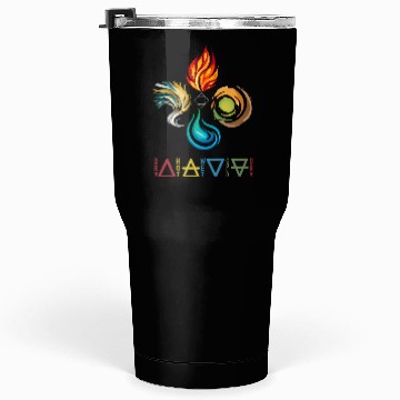 Discover Four Natural Elements Symbols Design Tumblers 30 Oz