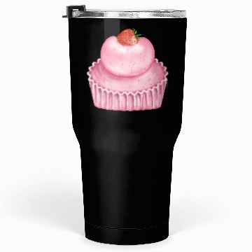 Discover Strawberry Pink Pastry Design Tumblers 30 Oz