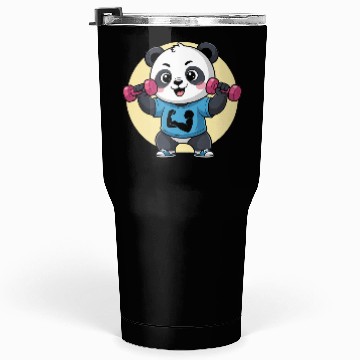 Discover Panda Gym Workout Tumblers 30 Oz