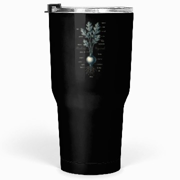 Discover Illustrated Vegetable Cross-Section Design Tumblers 30 Oz