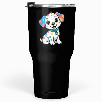 Discover Colorful Puppy Design Tumblers 30 Oz