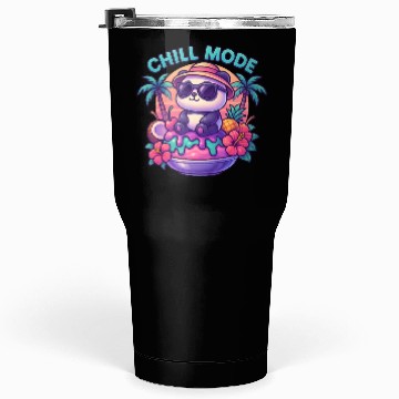 Discover Panda Chill Mode Summer Vibes Tumblers 30 Oz