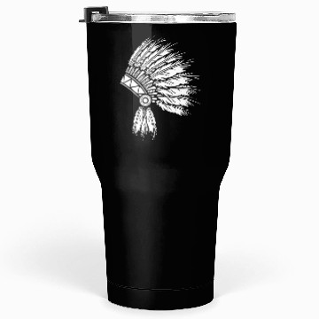 Discover NATIVE AMERICAN HEAD PIECE Tumblers 30 Oz
