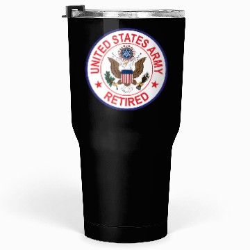 Discover Army Retired Tumblers 30 Oz