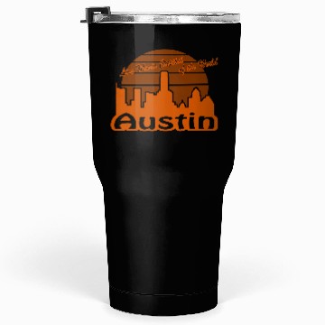 Discover Austin Texas burnt orange Tumblers 30 Oz