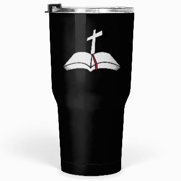 Discover cross open bible 3c Tumblers 30 Oz