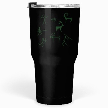 Discover Caveman hunting cave drawings Tumblers 30 Oz