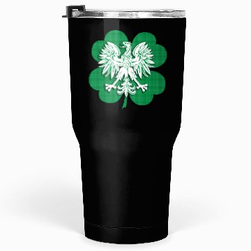 Discover Irish Polish Heritage Eagle Shamrock Tumblers 30 Oz