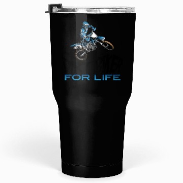 Discover Dirt Biker For Life Blue Tumblers 30 Oz