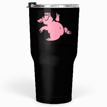 Discover Happy dancing Pig Tumblers 30 Oz