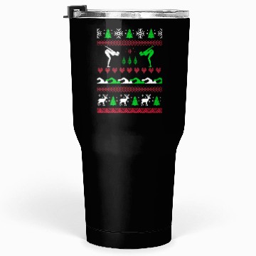 Discover Swimmer Chirstmas Sweater Tumblers 30 Oz