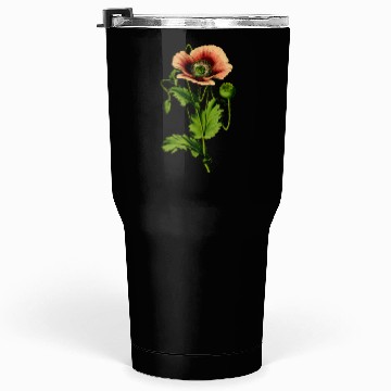 Discover Opium poppy 4 Tumblers 30 Oz