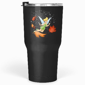 Discover Disney Peter Pan Tinker Bell Fall Spider Web Leaf Tumblers 30 oz