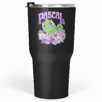 Discover Disney Tangled Cute Pascal Floral Pastel Big Chest Portrait Tumblers 30 oz