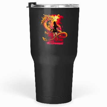 Discover Reflection Sticker: Disney Mulan Anime Mushu, Mulan and Mushu Tumblers 30 oz